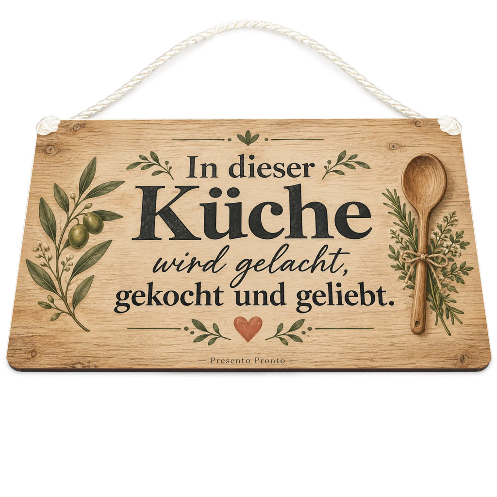 Gemütliches Holzschild für die Küche mit Kochlöffel|p:2020447|h:315981218896a825aa80893333686394