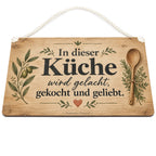 Gemütliches Holzschild für die Küche mit Kochlöffel|p:2020448|h:9968c4fcec8b830114098d4389ae3244