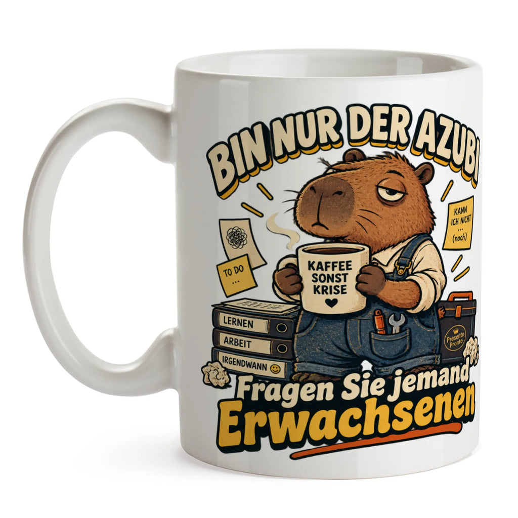Lustige Tasse für Azubi mit Wasserschwein|p:2020467|h:a38e01a0209168827fae24d495132484
