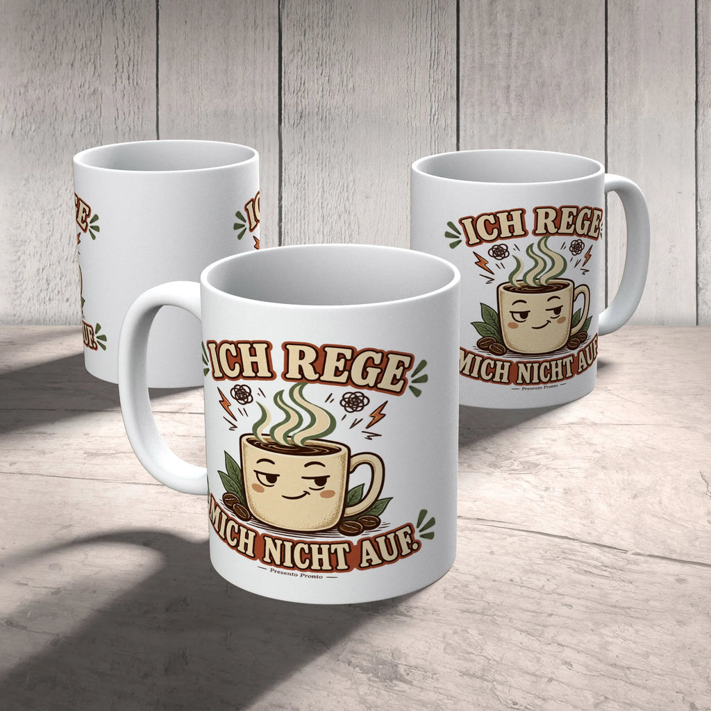 Gelassene Tasse Ich rege mich nicht auf für Kollegen mit Kaffeebecher|p:2020477|h:e35aa518eba248366eafba8f6e8befd0