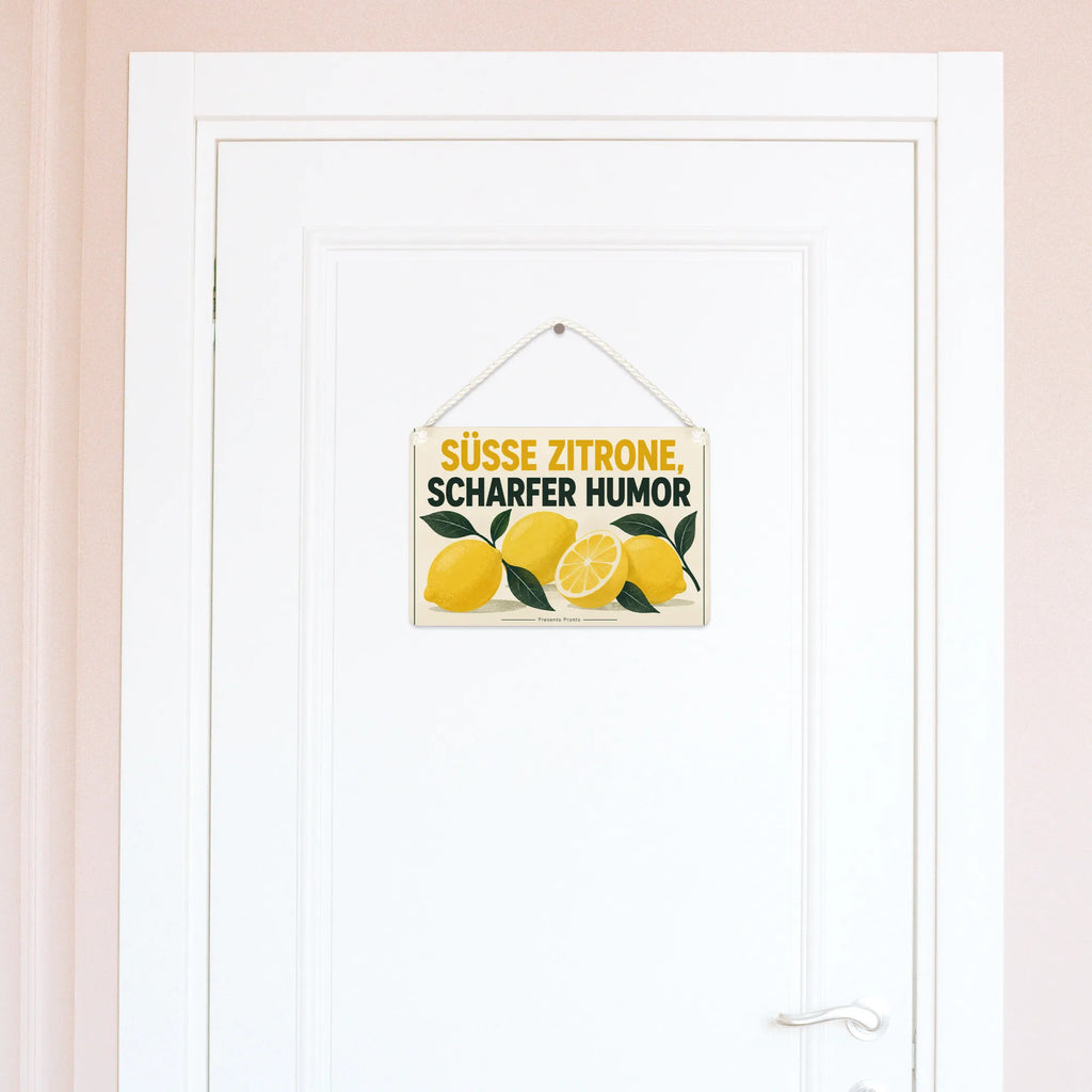 Lustiges Deko-Schild mit Zitrone für Zitronenfans|p:2020480|h:978160099646580c1e3280afb10afb01