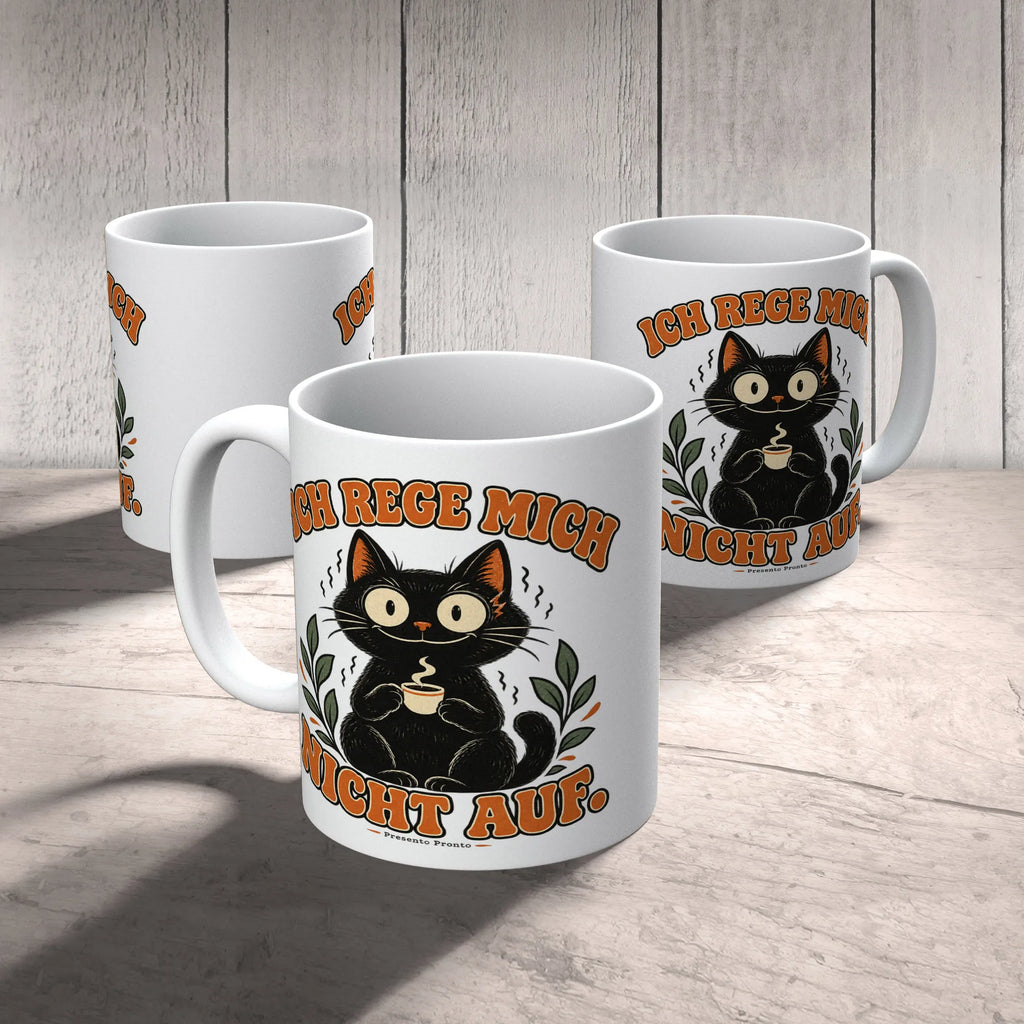Sarkastische Tasse Ich rege mich nicht auf für Katzenfans|p:2020485|h:35246d168309bc6253811cb908610b06