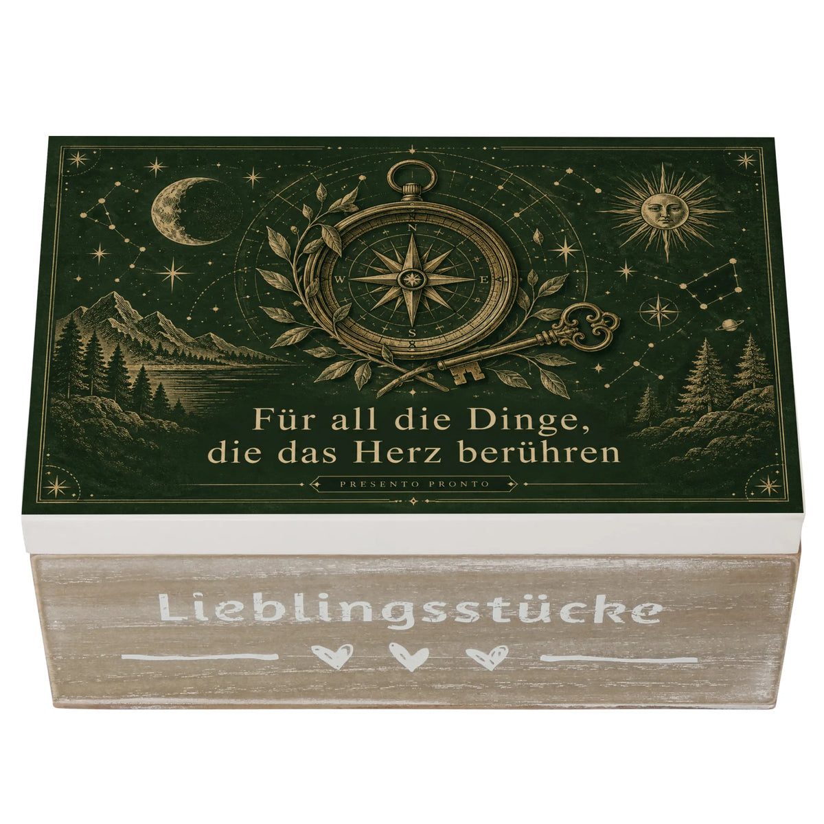 Elegante Aufbewahrungskiste für besondere Schätze zur Erinnerung