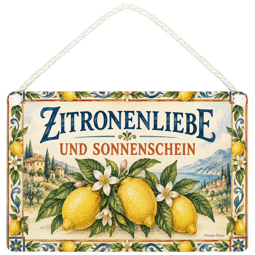 Sonniges Deko-Schild Zitrone für die Küche mit Blüten|p:2020505|h:af63f2dac4259e0d718059b72bd74abd