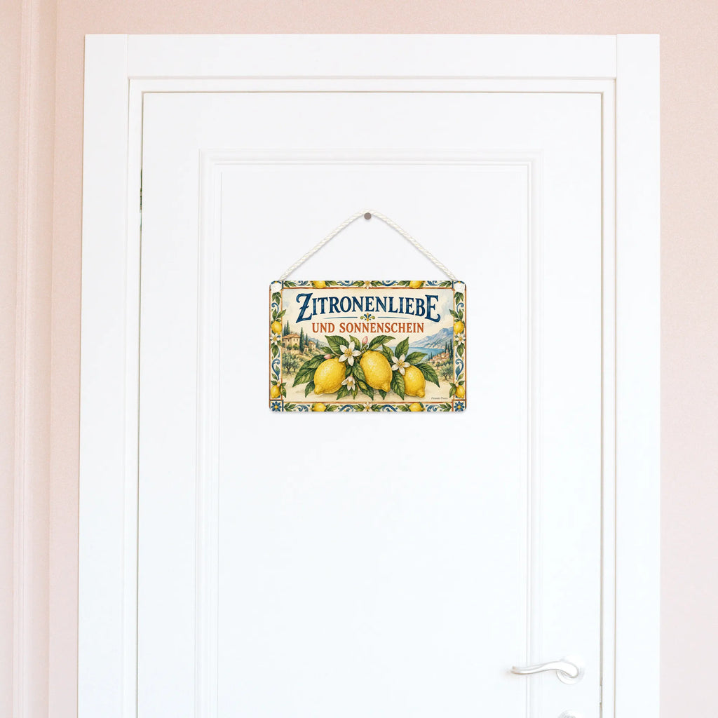 Sonniges Deko-Schild Zitrone für die Küche mit Blüten|p:2020507|h:e2087bd40ed889d8b5a8bb6d442c0b95