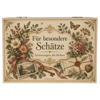 Nostalgische Aufbewahrungskiste für besondere Schätze mit Wildblumen|p:2020514|h:d460f322d89e101c5e54a0a5b3b303ee