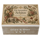 Nostalgische Aufbewahrungskiste für besondere Schätze mit Wildblumen|p:2020514|h:72da0249ed8f3dfbe19c02db3ab58df3