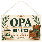 Liebevolles Schild für Opa mit Sessel|p:2020515|h:b5832552611008e48b3dd35ef556aab8