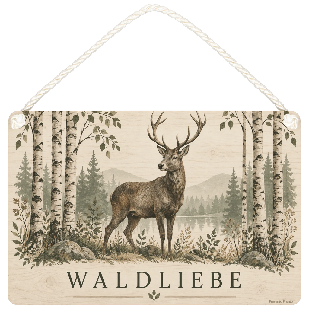 Elegantes Holzbild mit Hirsch im Birkenwald für Naturliebhaber|p:2020539|h:0feeab1a9a2a899603d4d2a589e5a4d8
