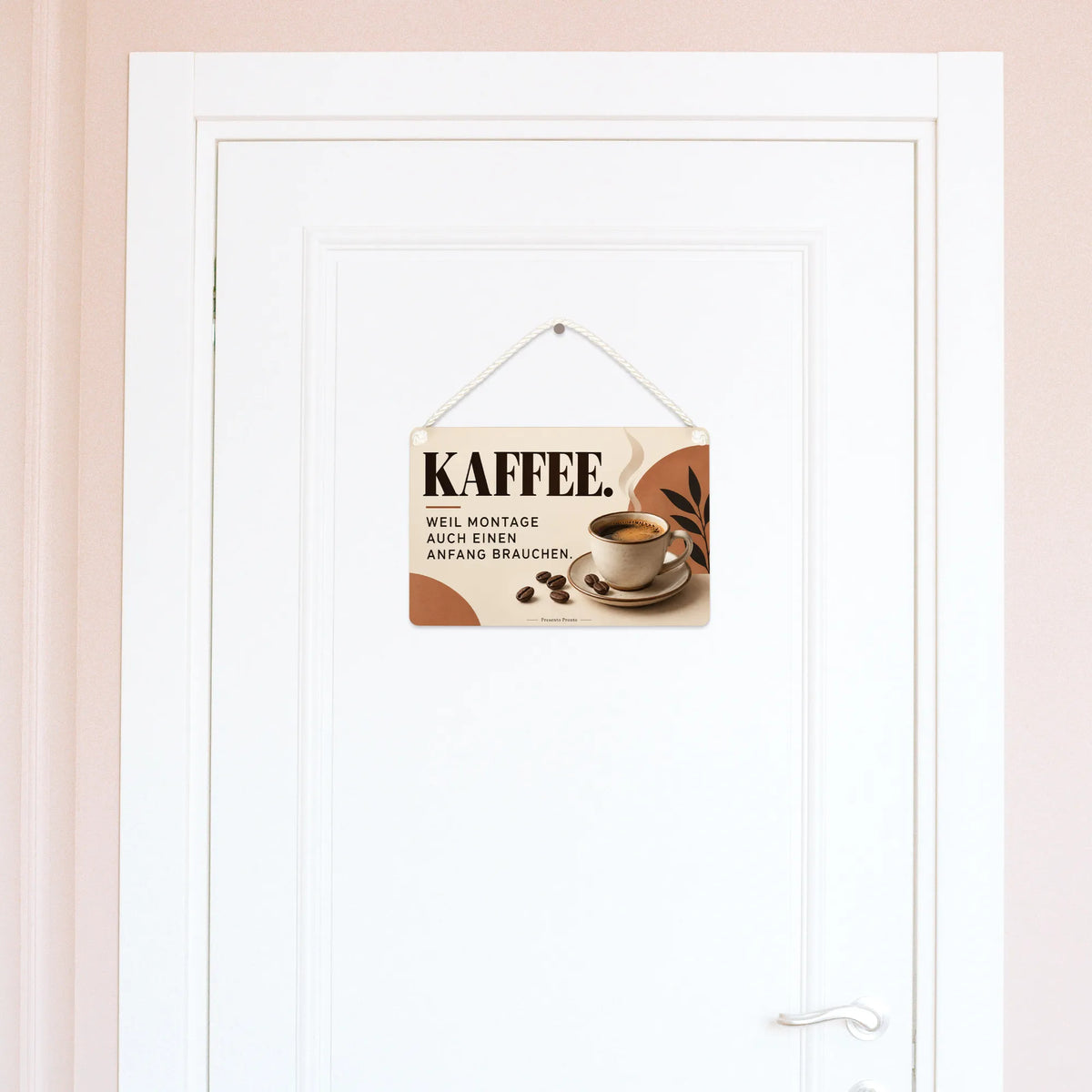 Lustiges Deko-Schild Kaffee für Kaffeeliebhaber mit Espresso