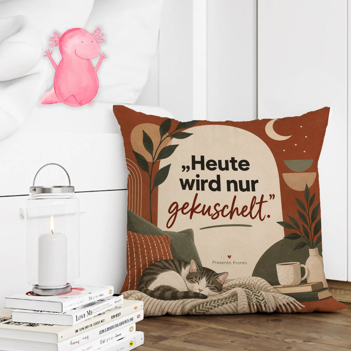 Gemütliches Kissen für Erwachsene mit Halbmond