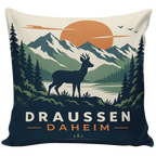 Gemütliches Kissen für Jäger mit Reh zwischen Tannen|p:2020555|h:470601f1a1fe05abf9c7a338b673ab0c