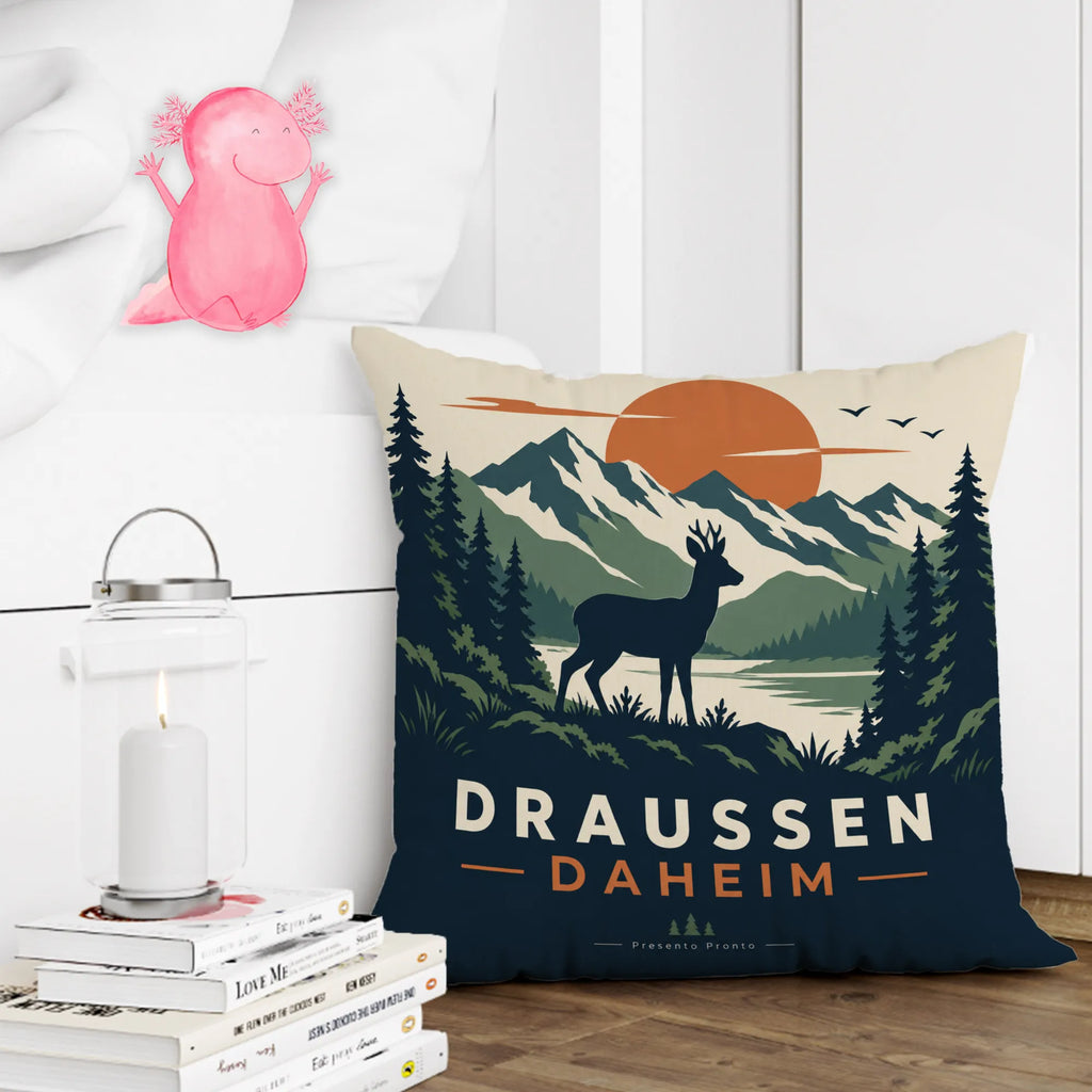 Gemütliches Kissen für Jäger mit Reh zwischen Tannen|p:2020555|h:2b456c1cf8fdee4f535d59468d3ffe65