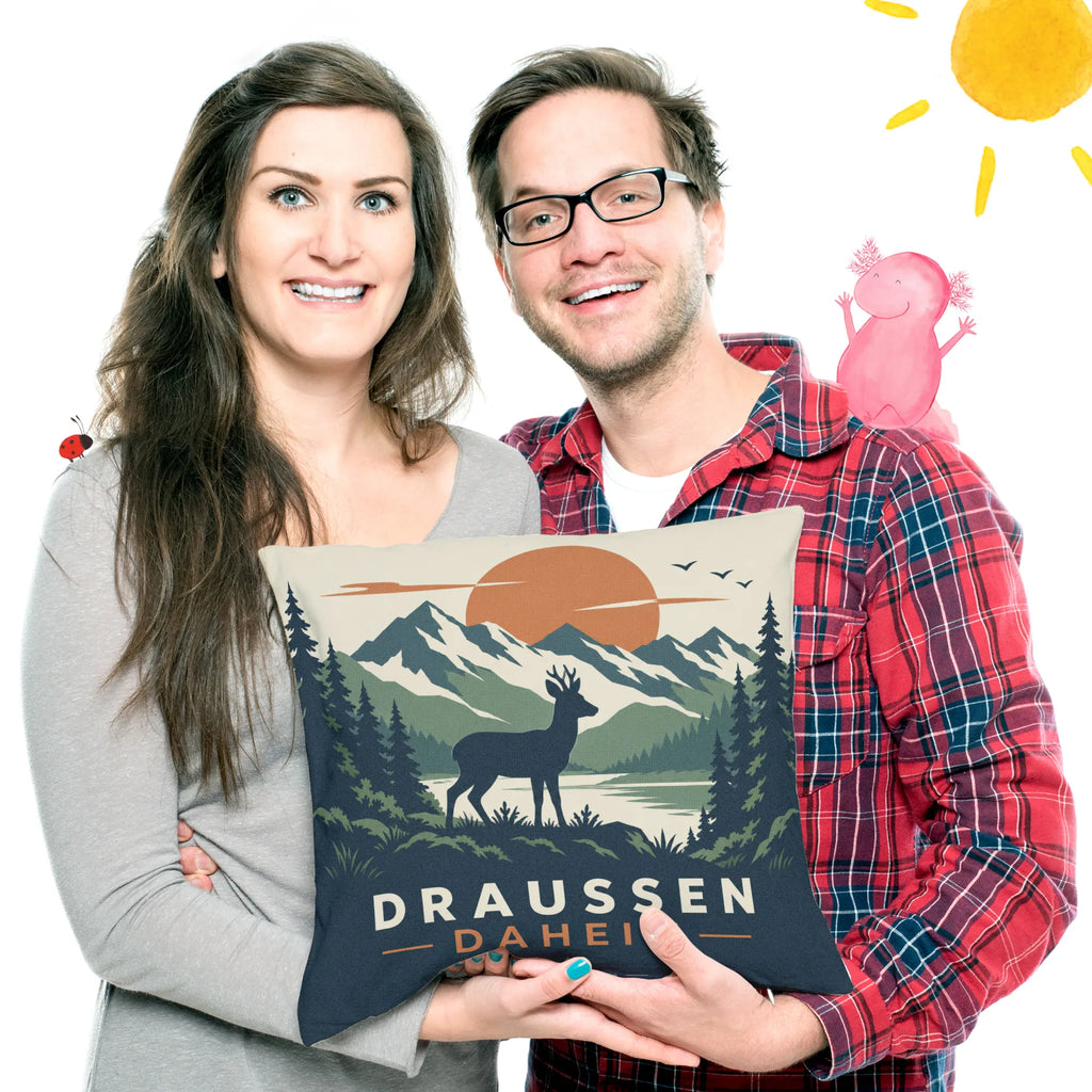 Gemütliches Kissen für Jäger mit Reh zwischen Tannen|p:2020555|h:d1f3321e380bd546c746ea5fdba9f840