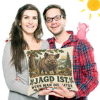 Lustiges Kissen für Jäger mit Wildschwein|p:2020556|h:27988f23c3e89525f15156e3fd715d29