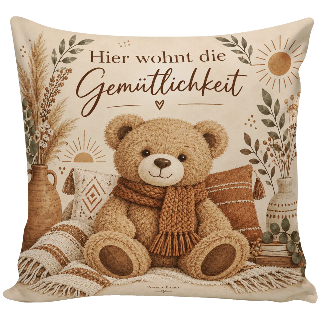Gemütliches Dekokissen mit Teddy für kuscheliges Zuhause|p:2020558|h:efa046e5f3faa8857a5dc0336c27b5cb