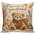 Gemütliches Dekokissen mit Teddy für kuscheliges Zuhause|p:2020558|h:efa046e5f3faa8857a5dc0336c27b5cb