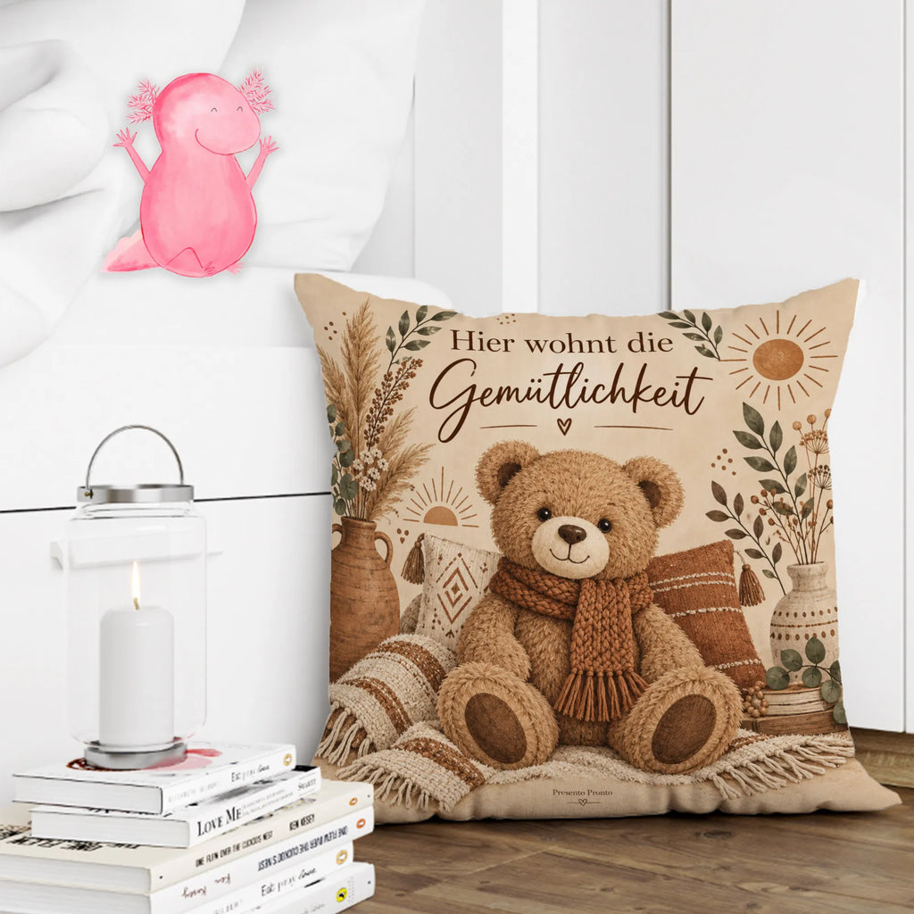 Gemütliches Dekokissen mit Teddy für kuscheliges Zuhause|p:2020558|h:20a026f0307ee52db3316a12c2494e5e