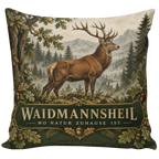 Rustikales Kissen zur Jagd mit Rothirsch|p:2020560|h:8d376e20efce3f7ded89471e363d131f