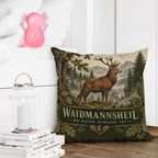 Rustikales Kissen zur Jagd mit Rothirsch|p:2020560|h:aa83695e612ddb2f51bf0604bde54a79