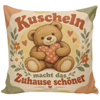 Kuscheliges Dekokissen mit Teddy für Teddyfans|p:2020563|h:a02a084ab8b56d74815c99345310bcdb