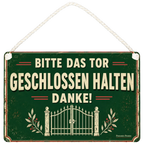 Freundliches Schild Bitte das Tor geschlossen halten für Garten|p:2020574|h:a48fdd1956a0b107f537038cbc2ce31a
