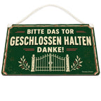 Freundliches Schild Bitte das Tor geschlossen halten für Garten|p:2020574|h:9d66c03968a3e2d64c98eab522bad1d4