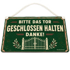Freundliches Schild Bitte das Tor geschlossen halten für Garten|p:2020575|h:d4828280cca0ae7d46c234d8b8a15332