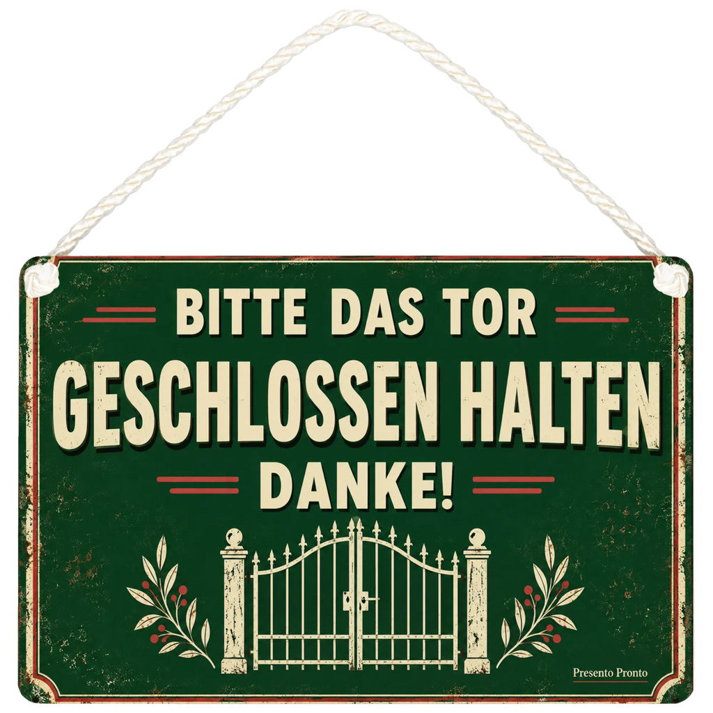 Freundliches Schild Bitte das Tor geschlossen halten für Garten|p:2020576|h:4cbd37894e4515f50681131fc03ea097