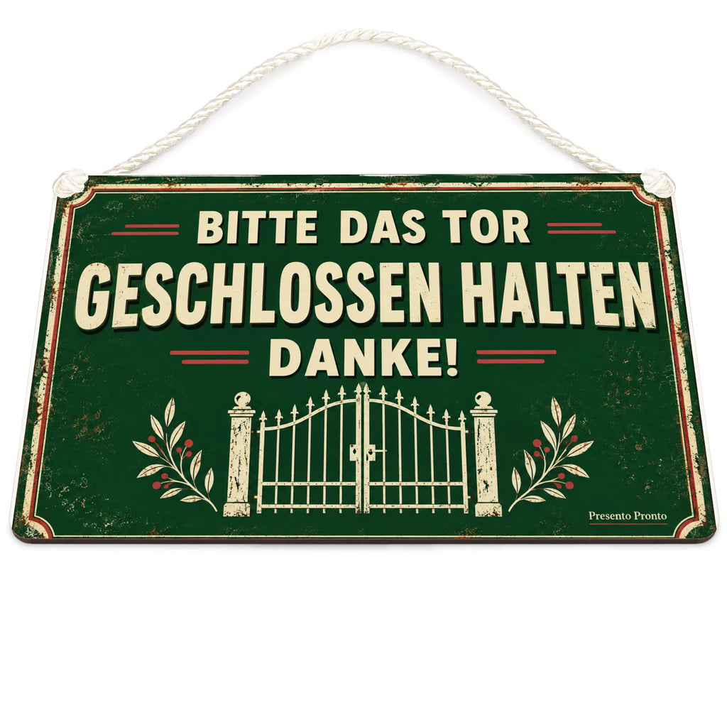 Freundliches Schild Bitte das Tor geschlossen halten für Garten|p:2020576|h:99c1ddf2363f0e0099c5af1f89ace4ef