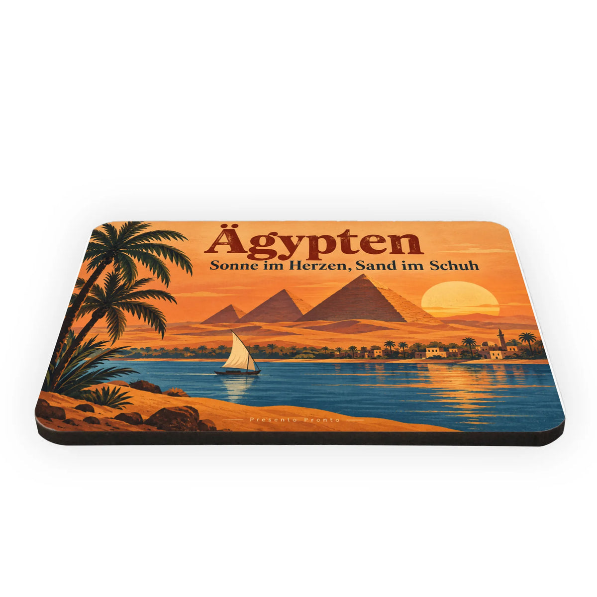 Sehnsuchtsvoller Ägypten-Magnet für Urlauber mit Pyramiden
