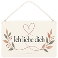 Romantisches Ich-liebe-dich-Schild für Paare mit Herz