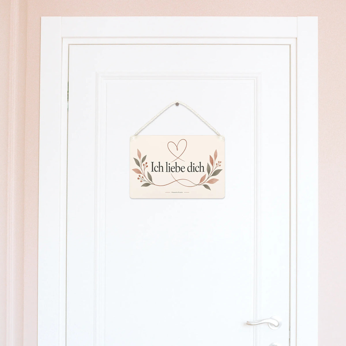 Romantisches Ich-liebe-dich-Schild für Paare mit Herz