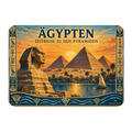 Nostalgischer Magnet für Ägypten mit Pyramiden von Gizeh