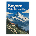 Stimmungsvolle Postkarte aus Bayern für Bergfans mit Seilbahn