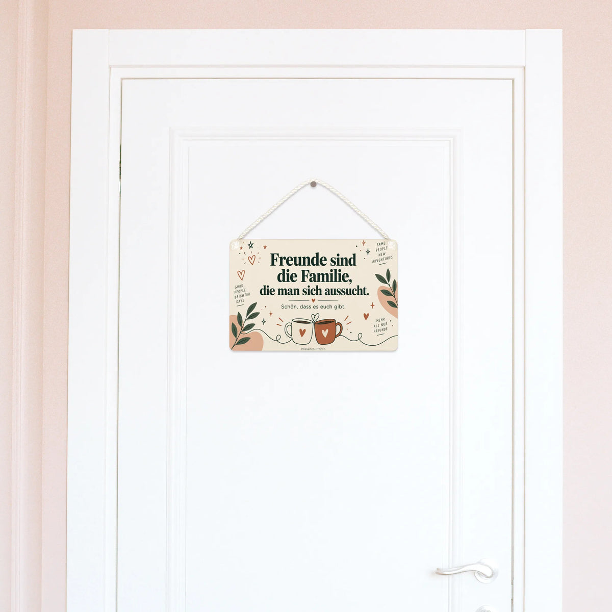 Deko Schild Freundschaft modern Design