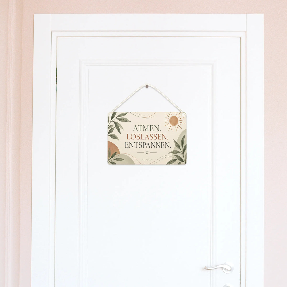 Deko Schild Sonne entspannend Design