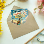 Abenteuerliche Geburtstagskarte zum 8. Geburtstag mit Dinosaurier|p:2020696|h:58e8f00731dd3f7adab19a8bb12e4b3e