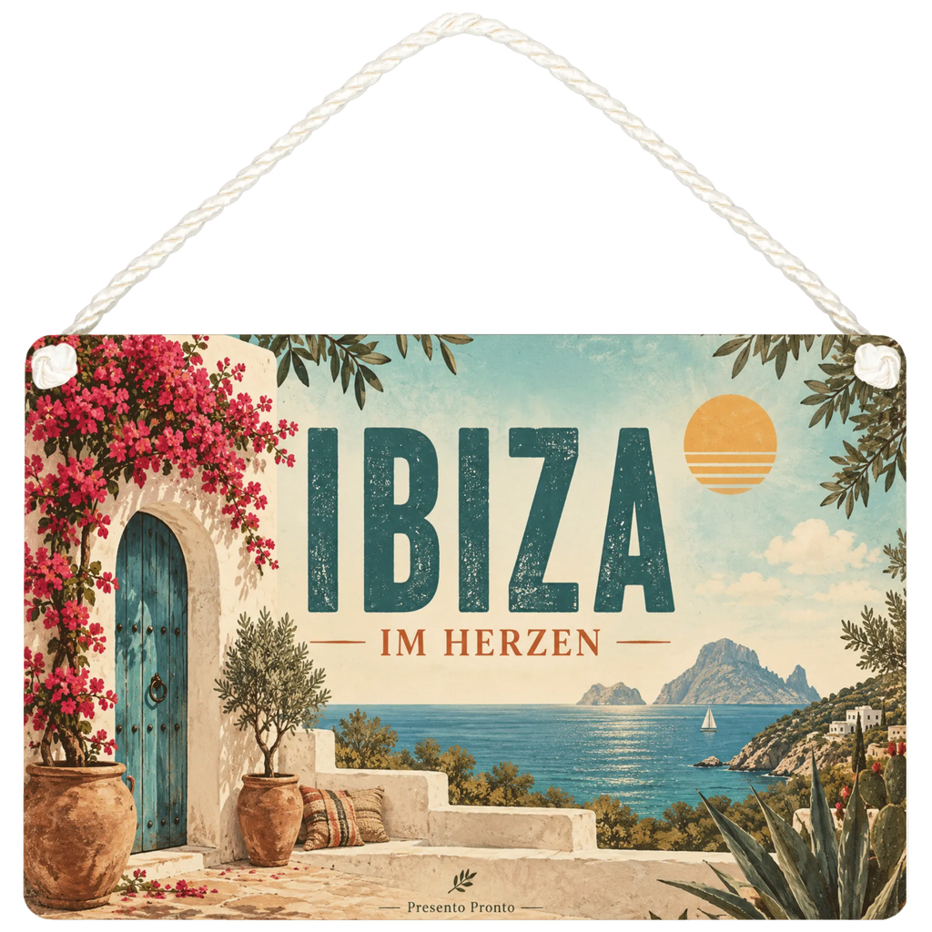 Sehnsuchtsvolles Ibiza Deko Schild für Fans mit Finca|p:2020697|h:449844550611913ac1ce2633eccbb2a4