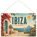 Sehnsuchtsvolles Ibiza Deko Schild für Fans mit Finca|p:2020697|h:449844550611913ac1ce2633eccbb2a4