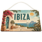 Sehnsuchtsvolles Ibiza Deko Schild für Fans mit Finca|p:2020697|h:56e18140e3cbe156401e619c15faec19