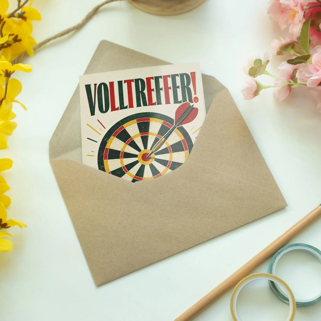 Lustige Geburtstagskarte für Dartspieler mit Dartscheibe|p:2020701|h:8561b7fa23e18f89905a192c3b58130e
