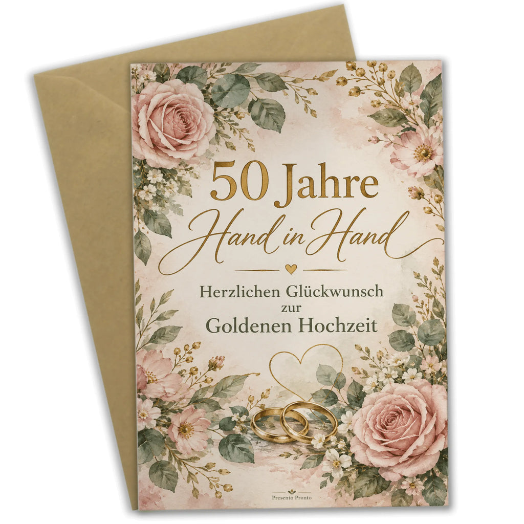 Romantische Grußkarte zur Goldenen Hochzeit mit goldenen Ringen|p:2020703|h:2ab2eb87f8a46a23ca0afcb5f3bf32cb