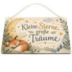 Süßes Holzschild fürs Kinderzimmer mit schlafendem Fuchs|p:2020719|h:ad2d4d739aa705a4c1bb0ac34de3fe03