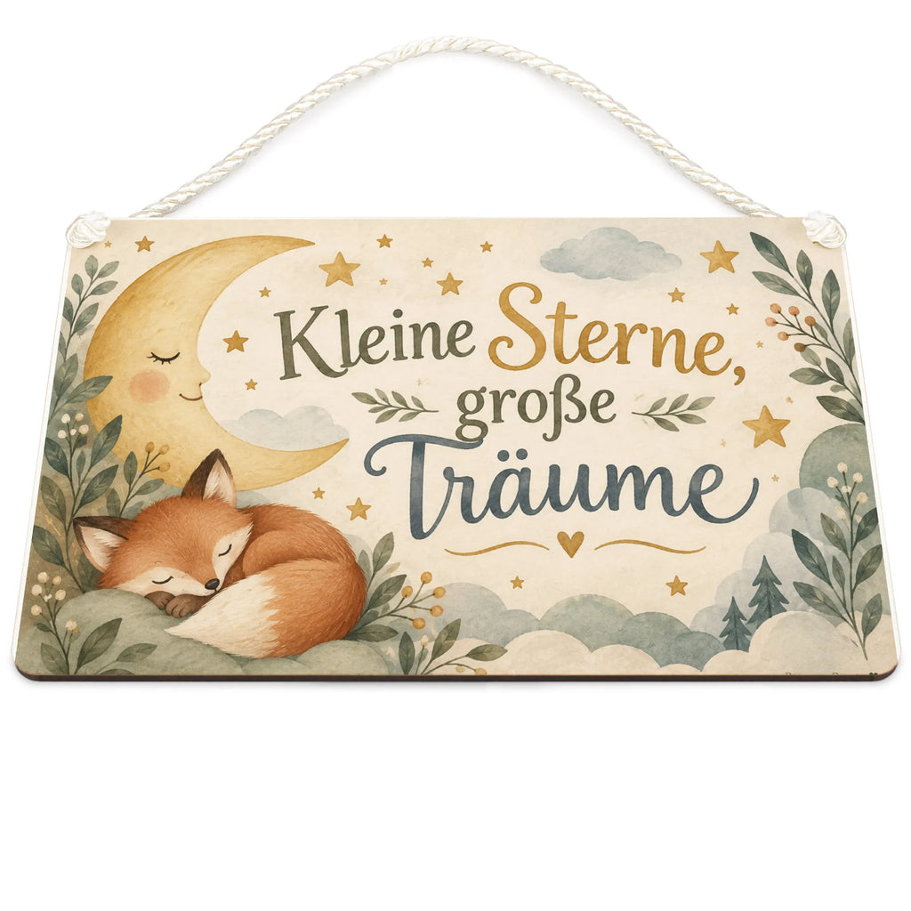Süßes Holzschild fürs Kinderzimmer mit schlafendem Fuchs|p:2020721|h:d20290ca7970a9674a61fe16ad2f34f5