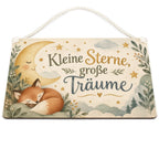 Süßes Holzschild fürs Kinderzimmer mit schlafendem Fuchs|p:2020721|h:d20290ca7970a9674a61fe16ad2f34f5