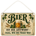Lustiges Deko Schild für Bierfans mit Bierkrug