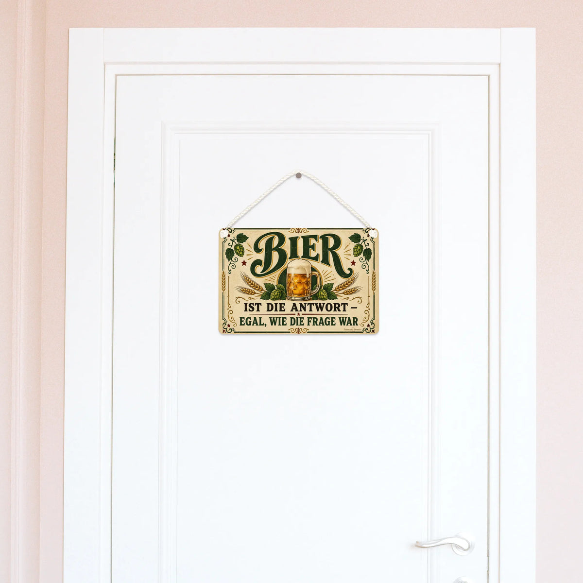 Lustiges Deko Schild für Bierfans mit Bierkrug