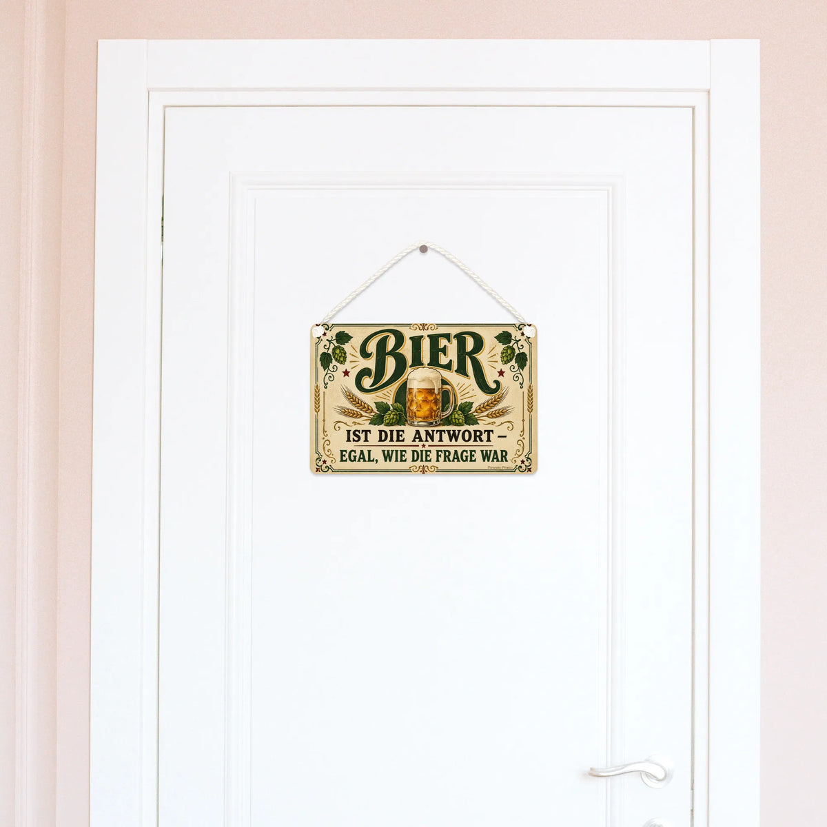 Lustiges Deko Schild für Bierfans mit Bierkrug
