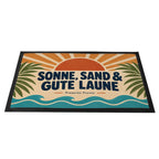 Fröhliche Fußmatte für den Sommer mit Terrakotta-Sonne|p:2020731|h:62dab8453cf27147df1eef477dfee7e6